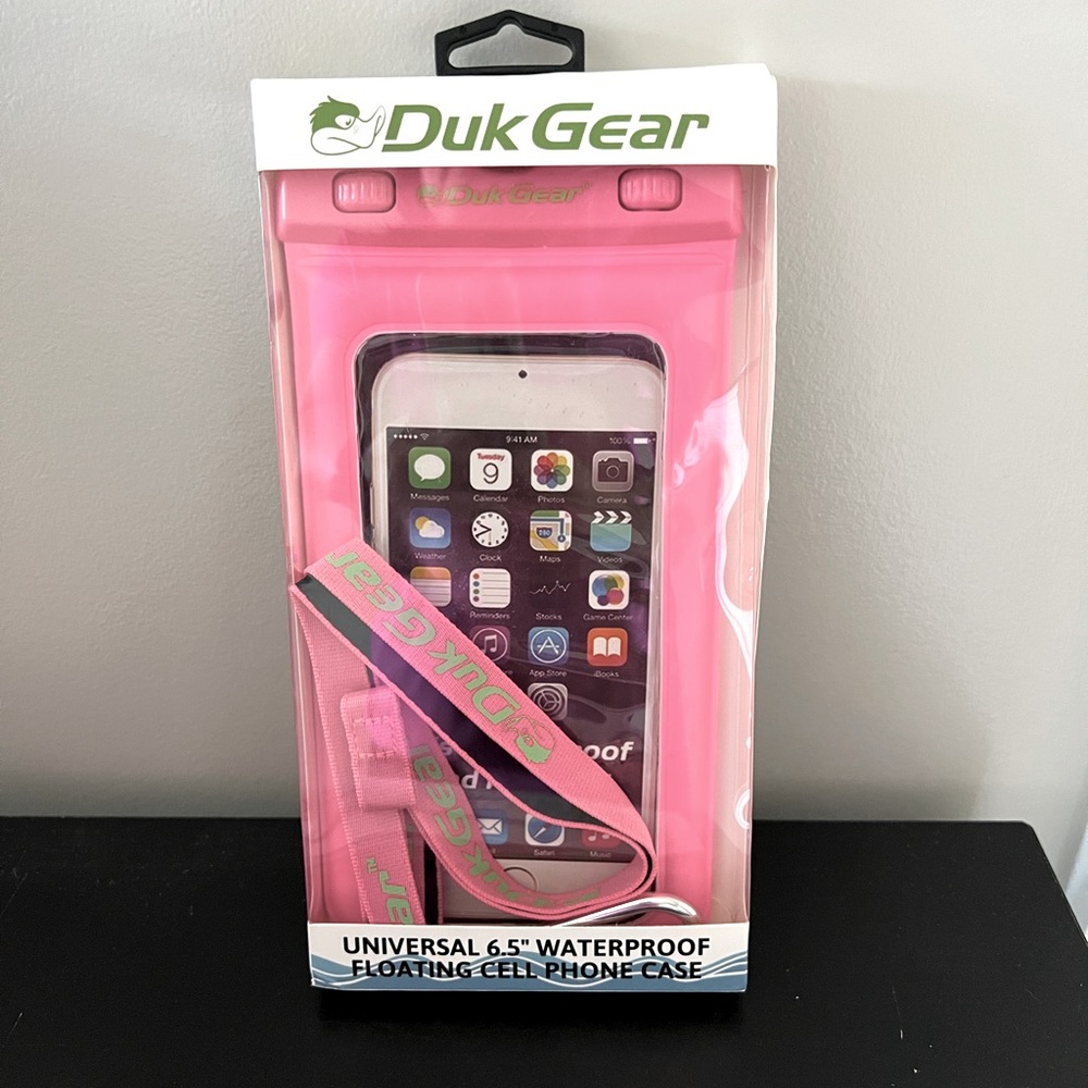 Duk Gear Universal 6.5” Waterproof Floating Cell Phone Case  Pink